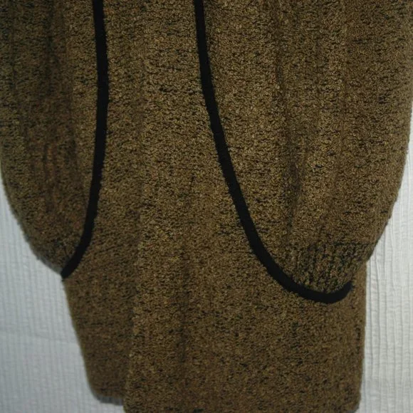 Side Effects Women's Vintage Open Front Sweater Knit Cardigan - Picture 5 of 7